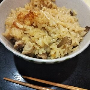 豚肉ときのこの炊き込みご飯